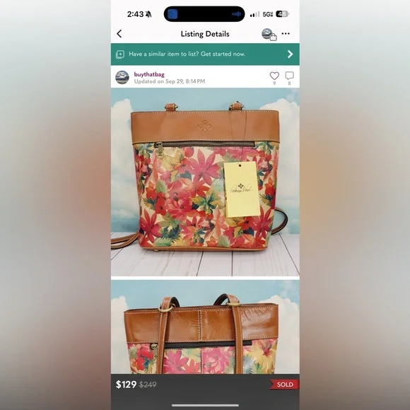 Patricia Nash Albi floral print - Picture 4 of 11